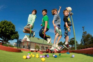 Mini golf party for kids